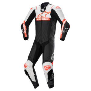 Macacão Alpinestars Missile V2 Ward - Preto, Branco e Vermelho - 1 Peça
